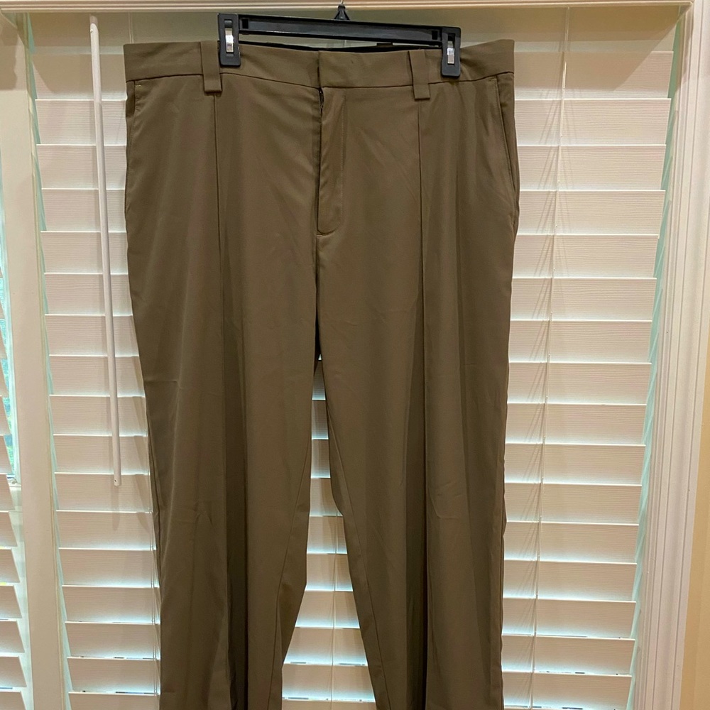 Men’s Nike Golf Fit Dry Tiger Woods Dark Khaki/Brown Dress Pants EUC Size 38x34